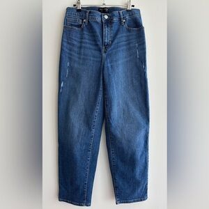 Banana Republic High-Rise Medium Wash Straight Jeans, Size 6/28